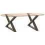 Patas mesa de centro 2 uds acero natural 70x(42-43,3) cm acero von , Tischbeine - Ref: Foro24-4012715, Preis: 84,48 €, Rabatt: %