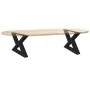 Patas para mesa de centro 2 unidades acero negro 50x(30-31,3)cm by , Table legs - Ref: Foro24-4012684, Price: 74,68 €, Discou...