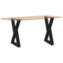 Patas para mesa de comedor 2 uds acero negro 60x(72-73,3) cm von , Tischbeine - Ref: Foro24-4012720, Preis: 94,48 €, Rabatt: %