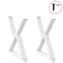 Patas para mesa de comedor 2 uds blanco acero 80x(72-73,3) cm von , Tischbeine - Ref: Foro24-4012729, Preis: 120,13 €, Rabatt: %