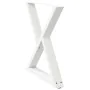 Patas para mesa de comedor 2 uds blanco acero 80x(72-73,3) cm von , Tischbeine - Ref: Foro24-4012729, Preis: 120,13 €, Rabatt: %