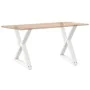 Patas para mesa de comedor 2 uds blanco acero 80x(72-73,3) cm von , Tischbeine - Ref: Foro24-4012729, Preis: 120,13 €, Rabatt: %