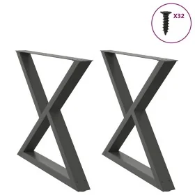 Patas para mesa comedor 2uds antracita 90x(72-73,3) cm von , Tischbeine - Ref: Foro24-4012734, Preis: 129,92 €, Rabatt: %