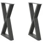 Patas de mesa de comedor 2 uds acero antracita 60x(72-73,3) cm de , Patas para mesas - Ref: Foro24-4012722, Precio: 104,69 €,...