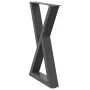 Patas de mesa de comedor 2 uds acero antracita 60x(72-73,3) cm de , Patas para mesas - Ref: Foro24-4012722, Precio: 104,69 €,...