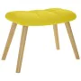 Sillón mecedora con taburete tela amarilla claro by , Rocking chairs - Ref: Foro24-4016809, Price: 139,19 €, Discount: %