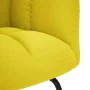 Sillón mecedora con taburete tela amarilla claro by , Rocking chairs - Ref: Foro24-4016809, Price: 139,19 €, Discount: %