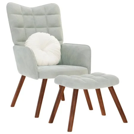 Sillón de relax con reposapiés terciopelo gris claro von , Sessel - Ref: Foro24-4016821, Preis: 128,60 €, Rabatt: %