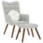 Sillón de relax con reposapiés terciopelo gris claro von , Sessel - Ref: Foro24-4016821, Preis: 128,60 €, Rabatt: %