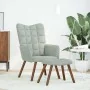 Sillón de relax con reposapiés terciopelo gris claro von , Sessel - Ref: Foro24-4016821, Preis: 128,60 €, Rabatt: %