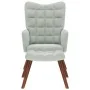 Sillón de relax con reposapiés terciopelo gris claro von , Sessel - Ref: Foro24-4016821, Preis: 128,60 €, Rabatt: %