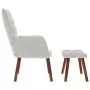 Sillón de relax con reposapiés terciopelo gris claro von , Sessel - Ref: Foro24-4016821, Preis: 128,60 €, Rabatt: %