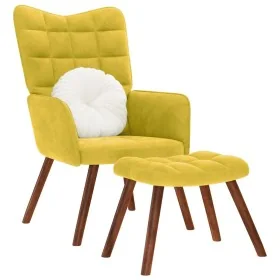 Sillón de relax con taburete terciopelo amarillo von , Sessel - Ref: Foro24-4016828, Preis: 98,11 €, Rabatt: %