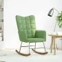 Silla mecedora de terciopelo verde claro by , Rocking chairs - Ref: Foro24-4016835, Price: 105,34 €, Discount: %