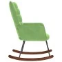 Silla mecedora de terciopelo verde claro by , Rocking chairs - Ref: Foro24-4016835, Price: 105,34 €, Discount: %