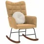 Silla mecedora de terciopelo marrón de , Mecedoras - Ref: Foro24-4016840, Precio: 114,47 €, Descuento: %