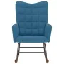 Silla mecedora de terciopelo azul von , Schaukelstühle - Ref: Foro24-4016842, Preis: 105,78 €, Rabatt: %