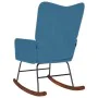 Silla mecedora de terciopelo azul von , Schaukelstühle - Ref: Foro24-4016842, Preis: 105,78 €, Rabatt: %