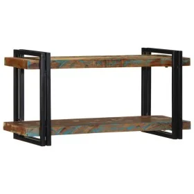 Estante de pared multicolor de madera maciza reciclada by , CD and DVD storage - Ref: Foro24-4017486, Price: 93,63 €, Discoun...
