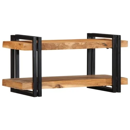 Estante de pared madera maciza de acacia 70x33x35 cm von , CD- und DVD-Speicher - Ref: Foro24-4017484, Preis: 84,32 €, Rabatt: %