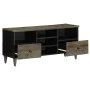 Mueble de TV madera maciza de mango negro 100x33x46 cm von , TV-Möbel - Ref: Foro24-4017810, Preis: 113,84 €, Rabatt: %