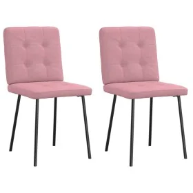 Sillas de comedor 2 unidades terciopelo rosa von , Essstühle - Ref: Foro24-4101061, Preis: 81,84 €, Rabatt: %