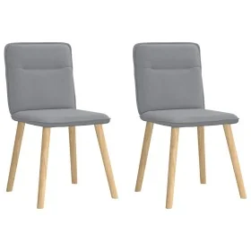 Sillas de comedor giratorias 2 unidades tela gris claro von , Essstühle - Ref: Foro24-4101220, Preis: 104,31 €, Rabatt: %