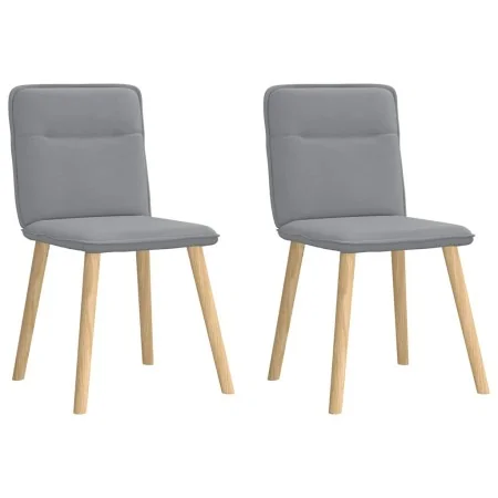 Sillas de comedor giratorias 2 unidades tela gris claro de , Sillas de comedor - Ref: Foro24-4101220, Precio: 104,31 €, Descu...