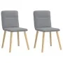 Sillas de comedor giratorias 2 unidades tela gris claro de , Sillas de comedor - Ref: Foro24-4101220, Precio: 104,31 €, Descu...