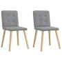 Sillas de comedor giratorias 2 unidades tela gris claro de , Sillas de comedor - Ref: Foro24-4101068, Precio: 100,58 €, Descu...