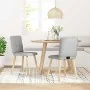Sillas de comedor 2 uds tela gris nube de , Sillas de comedor - Ref: Foro24-4101077, Precio: 100,58 €, Descuento: %