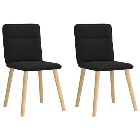 Sillas de comedor 2 unidades tela negro by , dining chairs - Ref: Foro24-4101222, Price: 104,31 €, Discount: %