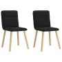 Sillas de comedor 2 unidades tela negro by , dining chairs - Ref: Foro24-4101222, Price: 104,31 €, Discount: %