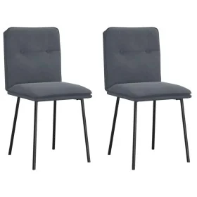 Sillas de comedor 2 unidades terciopelo gris oscuro by , dining chairs - Ref: Foro24-4101310, Price: 88,74 €, Discount: %