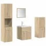 Juego de muebles de baño 5 pzas madera ingeniería roble Sonoma by , Bathroom furniture - Ref: Foro24-3325020, Price: 239,40 €...