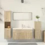 Juego de muebles de baño 5 pzas madera ingeniería roble Sonoma by , Bathroom furniture - Ref: Foro24-3325022, Price: 382,77 €...