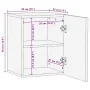 Armario de baño de pared madera maciza de mango 38x33x48 cm by , Bathroom furniture - Ref: Foro24-4017812, Price: 76,19 €, Di...