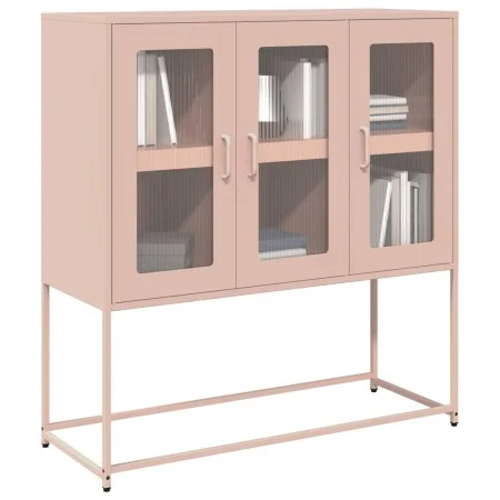 Aparador de acero laminado en frío rosa 100,5x39x107 cm von , Sideboards - Ref: Foro24-853405, Preis: 135,36 €, Rabatt: %