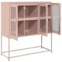 Aparador de acero laminado en frío rosa 100,5x39x107 cm von , Sideboards - Ref: Foro24-853405, Preis: 135,36 €, Rabatt: %