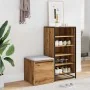 Cajón taburete madera ingeniería roble artesanal 40,5x40x40 cm von , Schubladen - Ref: Foro24-857040, Preis: 54,79 €, Rabatt: %