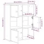 Estantería madera de ingeniería color envejecido 60x24x76,5 cm by , Bookcases and shelves - Ref: Foro24-860389, Price: 68,51 ...