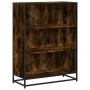 Estantería madera ingeniería roble ahumado 80,5x35x107,5 cm de , Librerías y estanterías - Ref: Foro24-849121, Precio: 95,83 ...