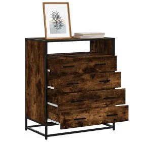 Cómoda de madera contrachapada roble ahumado 70x41x83,5 cm by , Drawers - Ref: Foro24-849091, Price: 117,07 €, Discount: %