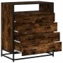 Cómoda de madera contrachapada roble ahumado 70x41x83,5 cm de , Cajoneras - Ref: Foro24-849091, Precio: 117,27 €, Descuento: %
