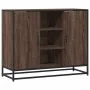 Aparador de madera de ingeniería marrón roble 92x35x76 cm by , Sideboards - Ref: Foro24-849018, Price: 82,17 €, Discount: %