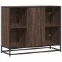 Aparador de madera de ingeniería marrón roble 92x35x76 cm by , Sideboards - Ref: Foro24-849018, Price: 82,17 €, Discount: %