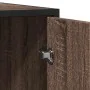 Aparador de madera de ingeniería marrón roble 92x35x76 cm by , Sideboards - Ref: Foro24-849018, Price: 82,17 €, Discount: %