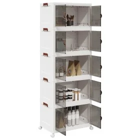 Caja de almacenaje apilable con ruedas 5niveles 75L 64x40x179cm by , Cargo forklifts - Ref: Foro24-4012374, Price: 154,50 €, ...