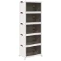 Caja de almacenaje apilable con ruedas 5niveles 75L 64x40x179cm by , Cargo forklifts - Ref: Foro24-4012374, Price: 154,50 €, ...