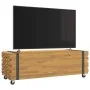 Mesa de centro madera maciza de teca 110x45x35 cm by , Coffee table - Ref: Foro24-4009311, Price: 149,59 €, Discount: %